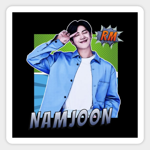 Comic Namjoon BTS Magnet by wennstore